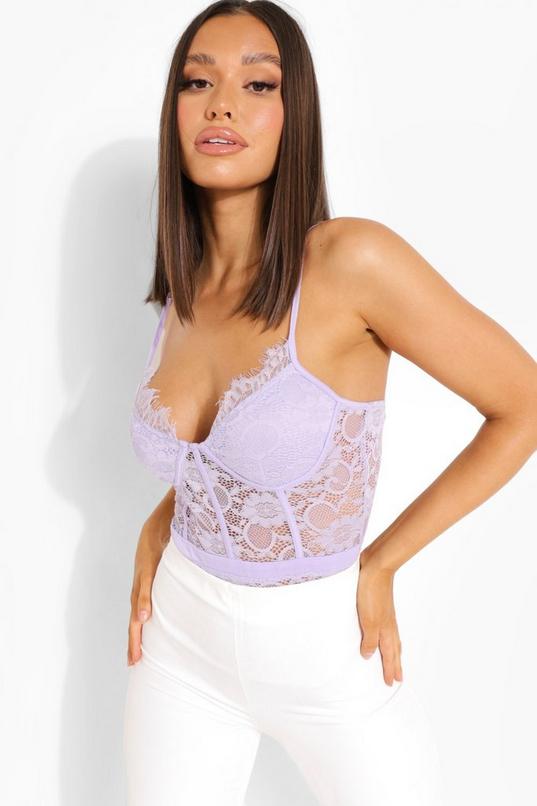 Undeniable Attraction Lace Bodysuit - White