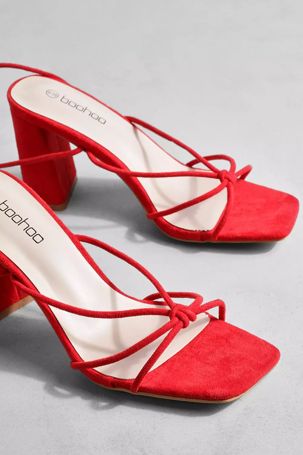 Boohoo store red heels