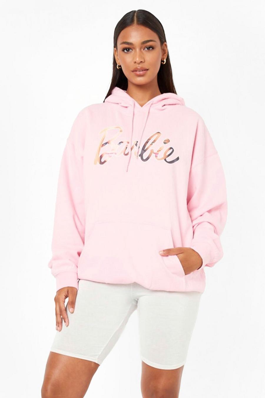 Light pink Barbie Oversize hoodie image number 1