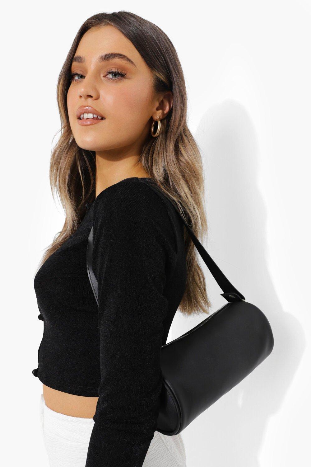 90s Barrel Shoulder Bag boohoo