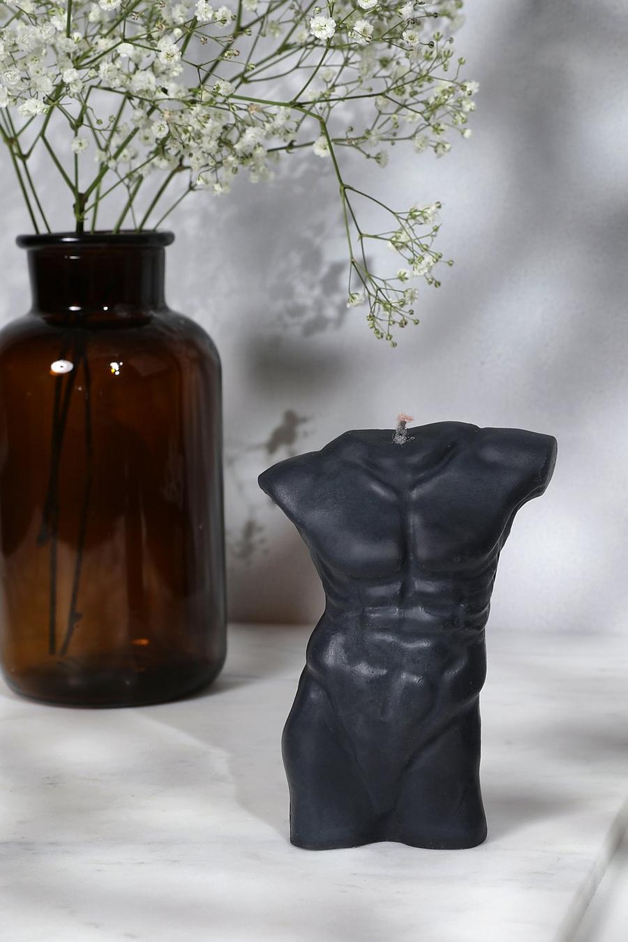 Black Masculine Torso Candle image number 1