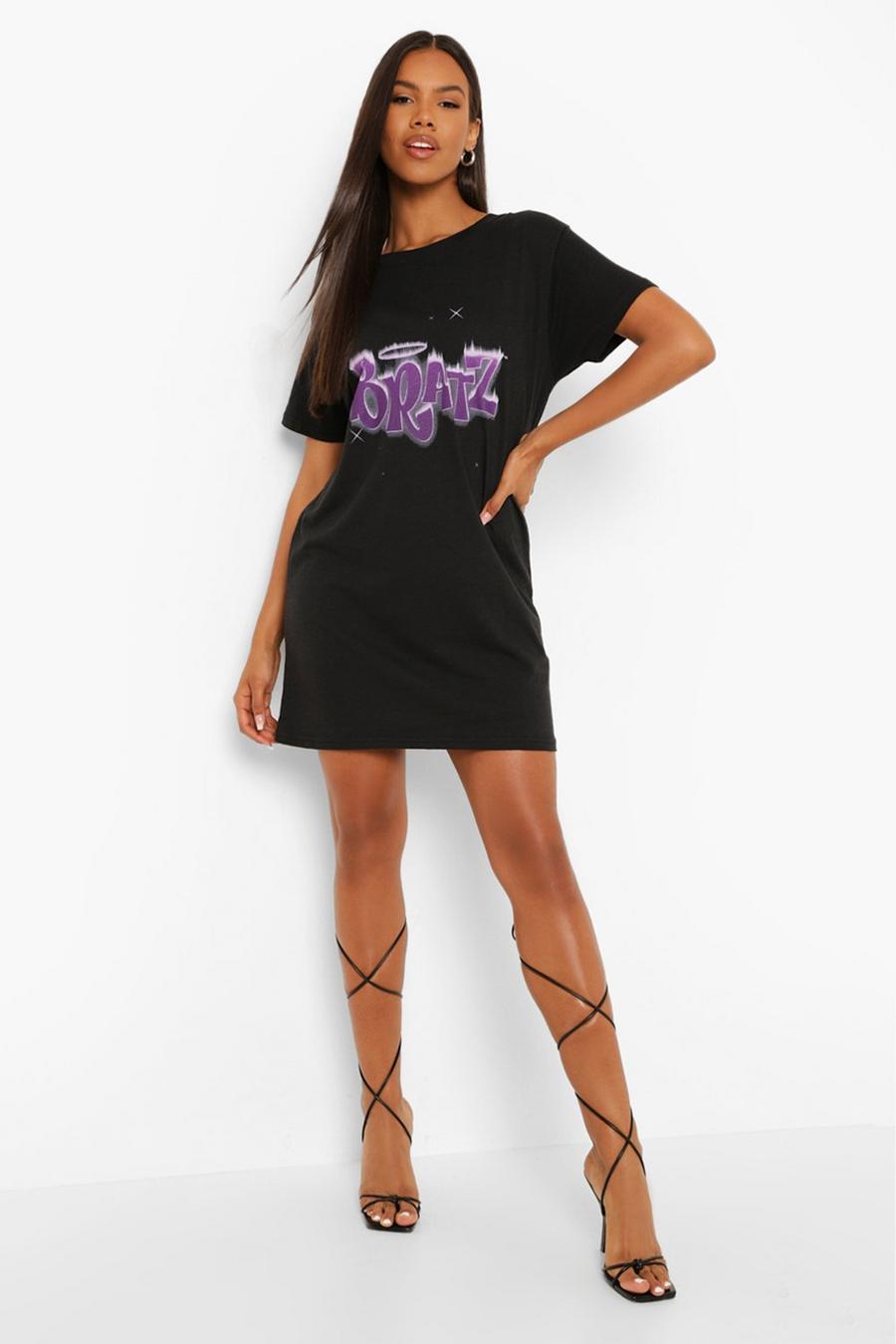 T-Shirt-Kleid mit Bratz-Print, Black image number 1
