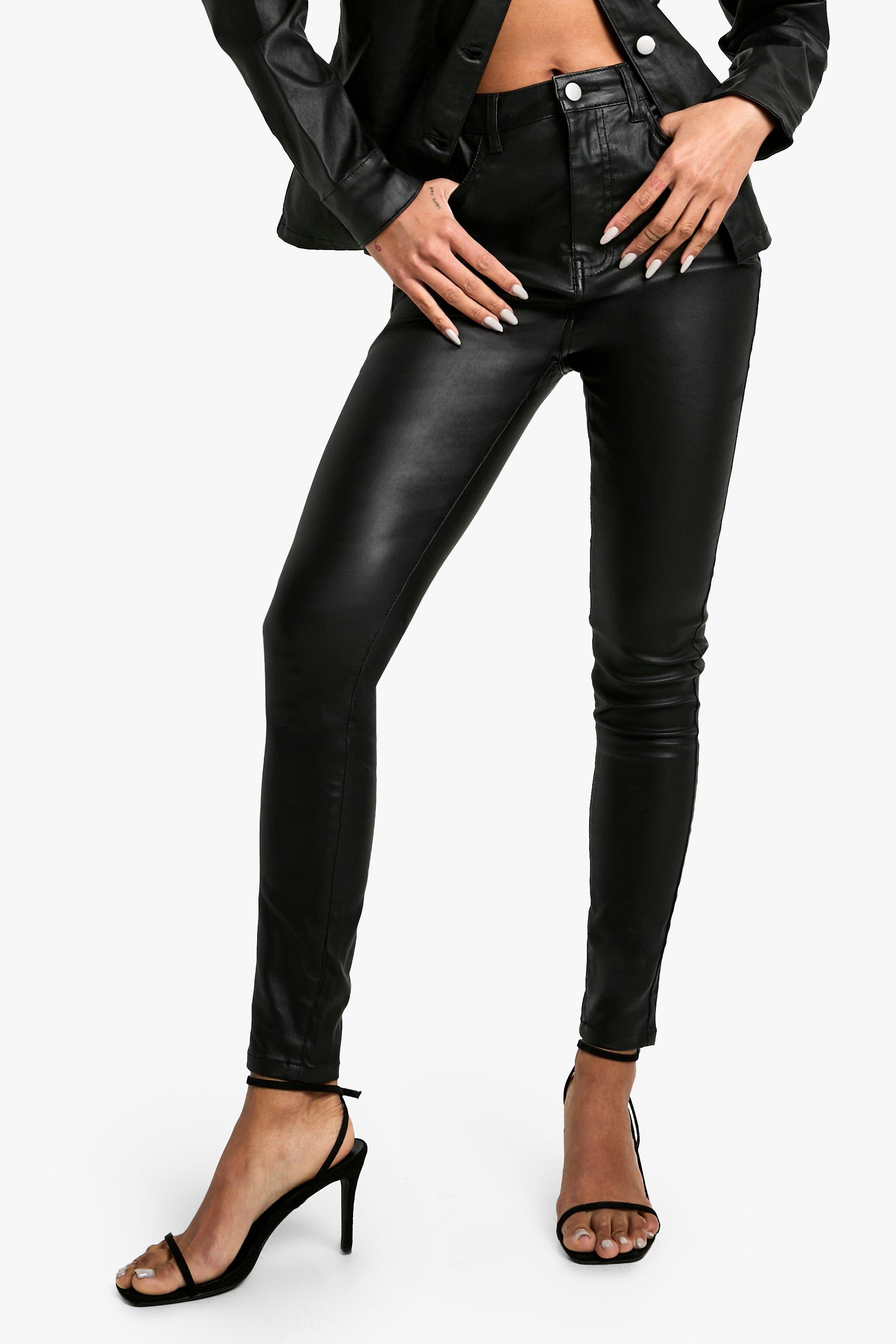 Coated denim jeans on sale womens