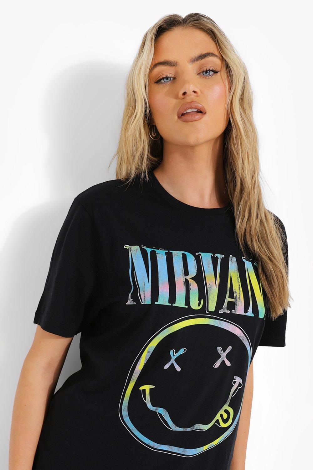 Nirvana shirt clearance womens