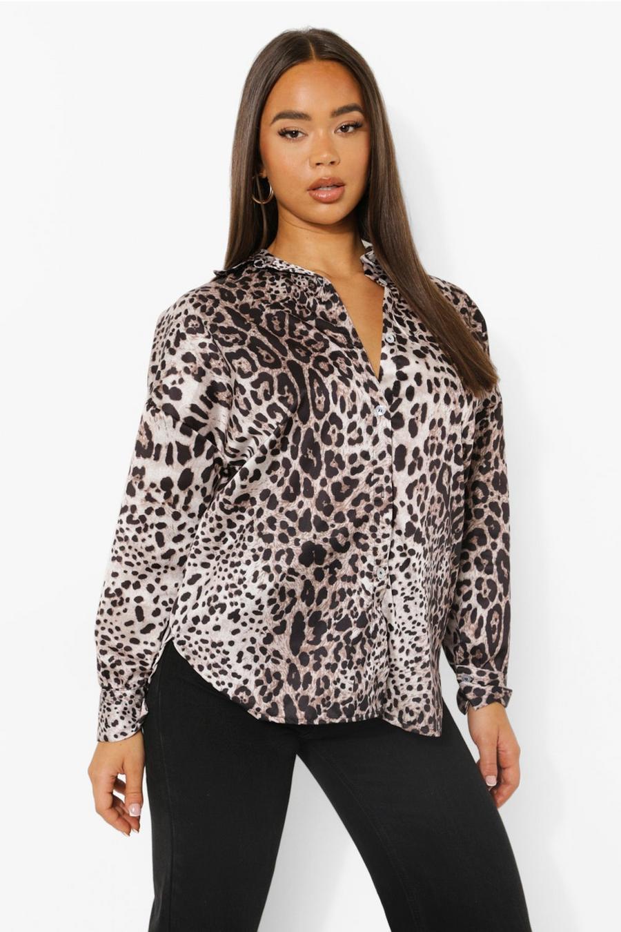 Camicia oversize leopardata, Leopard image number 1