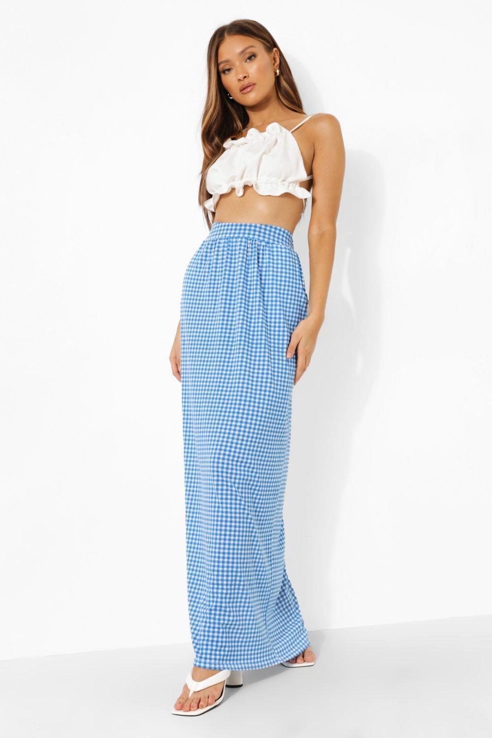 Light blue 2025 maxi skirt jersey