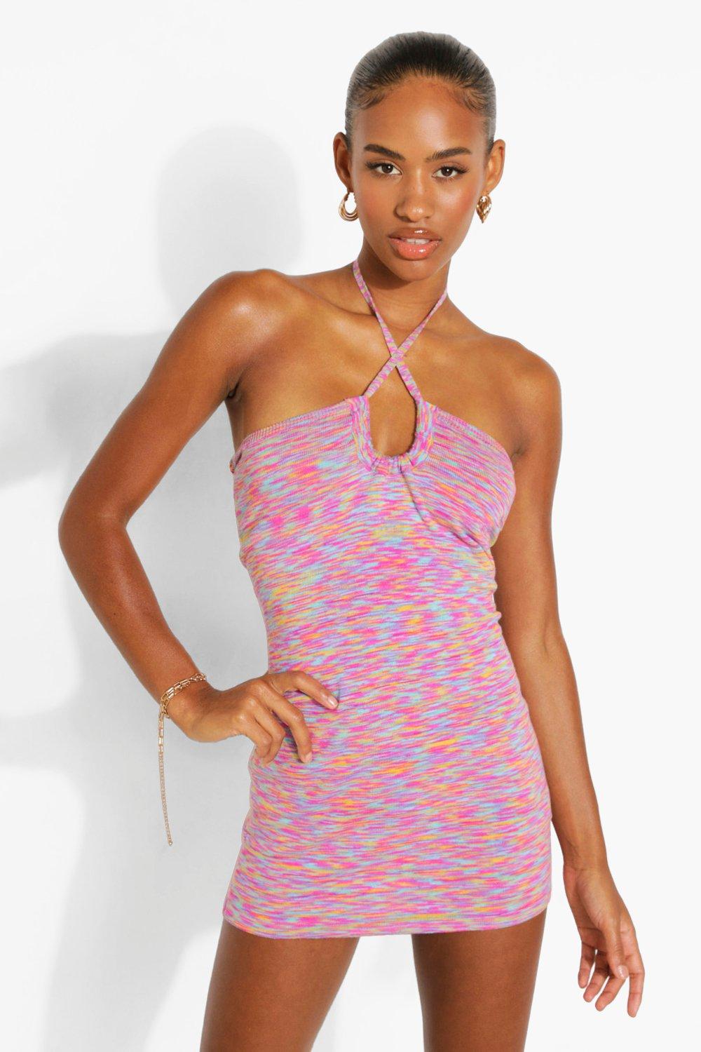 Keyhole Halter Dress