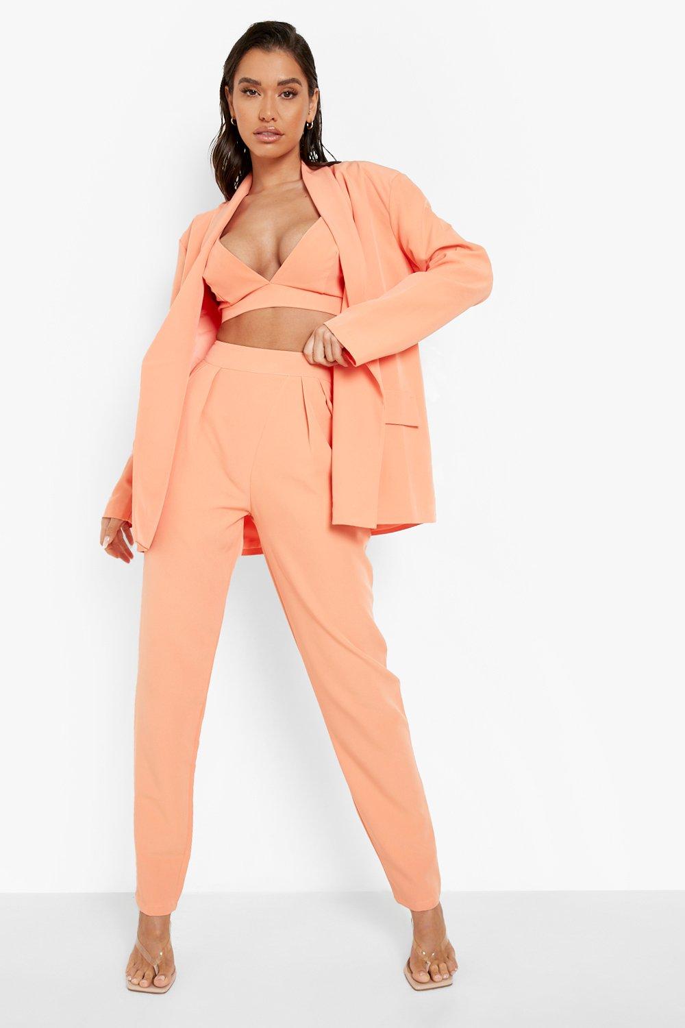 Chic Blazer, Bralette and Pant Set 