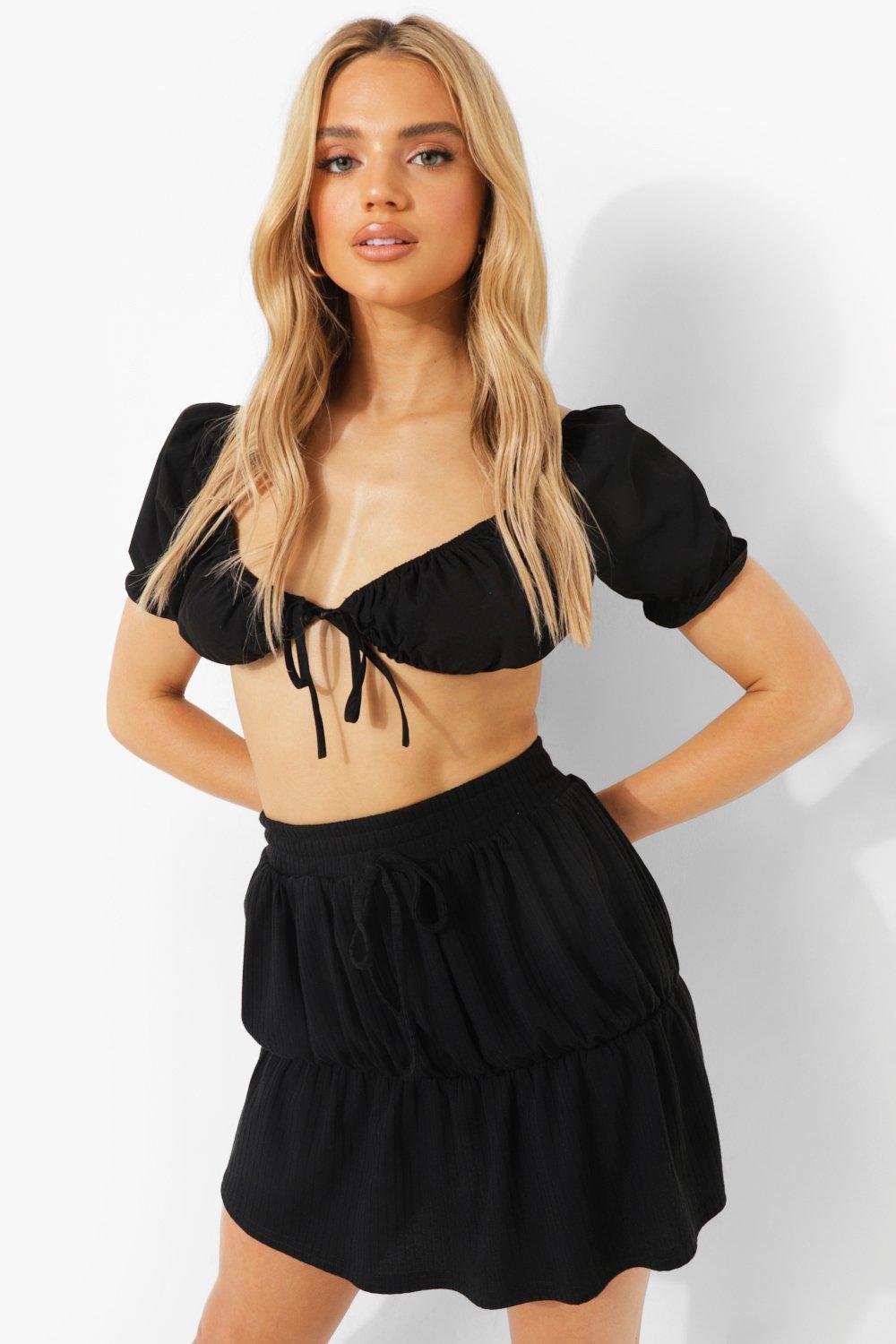 Boohoo jupe patineuse hotsell
