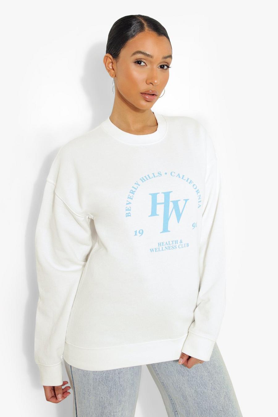 Ecru Beverly Hills Health Club Sweater image number 1