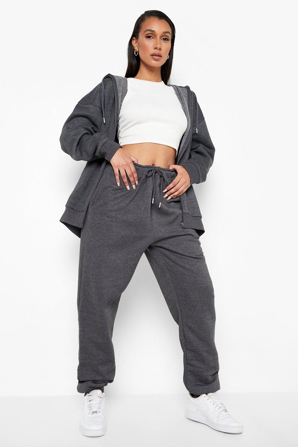 Dark grey oversized zip best sale up hoodie