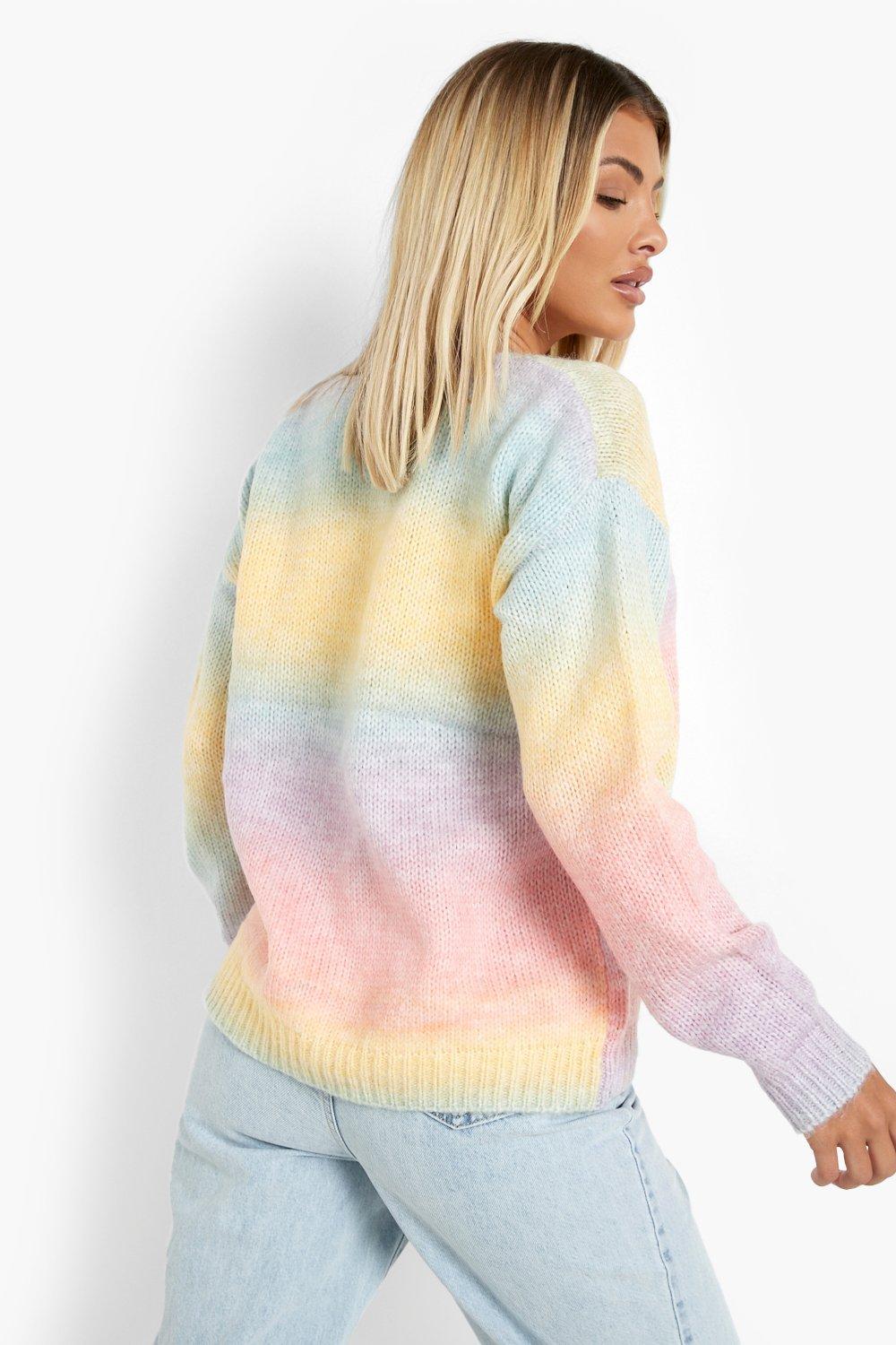 Weicher Strickpullover mit Farbverlauf | boohoo