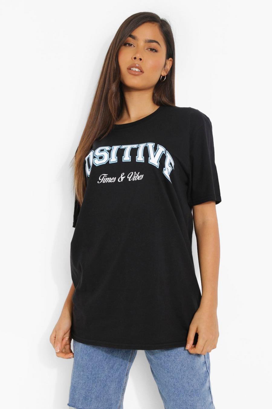 Black Positive Oversize t-shirt image number 1