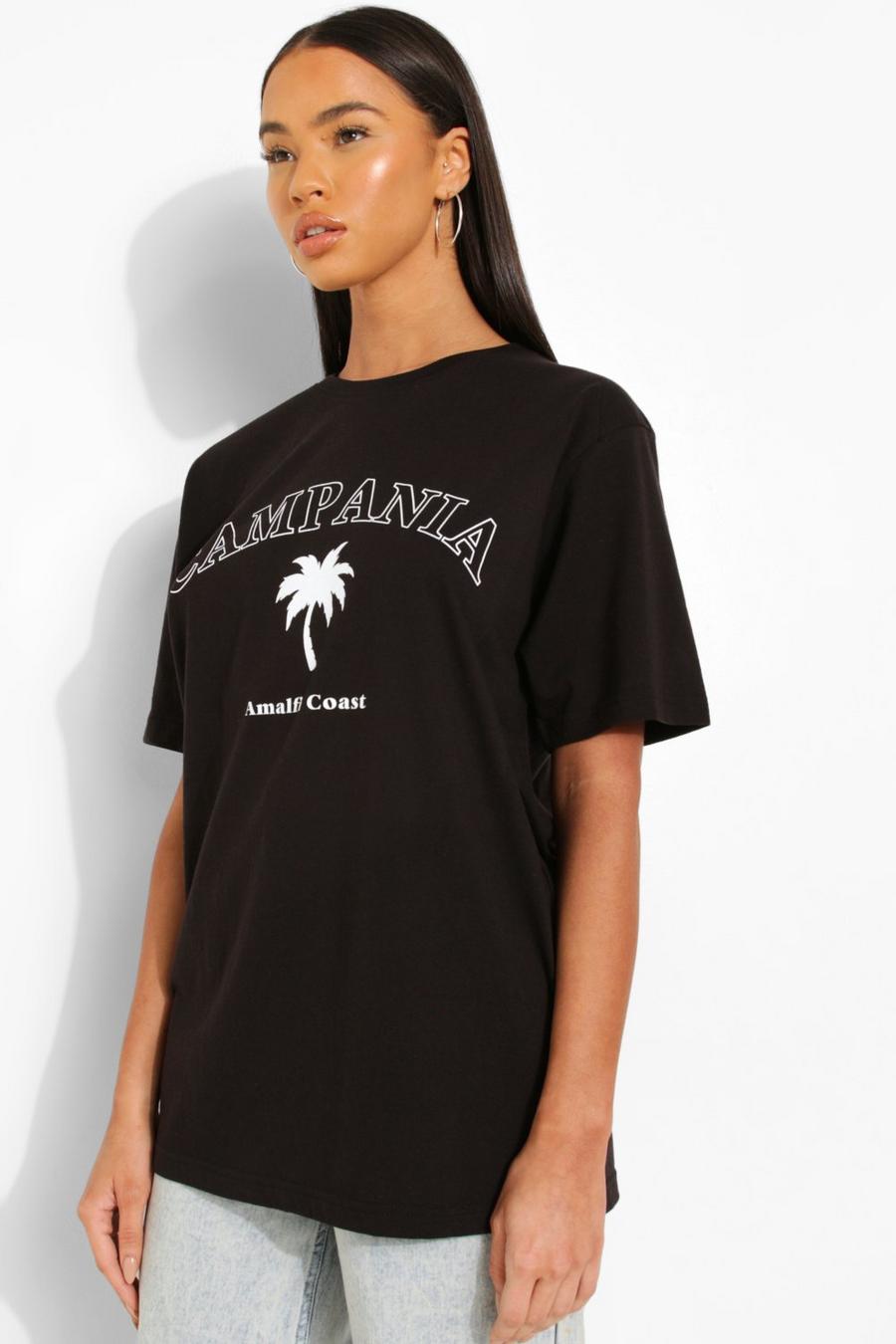 Black Campania Oversize t-shirt image number 1