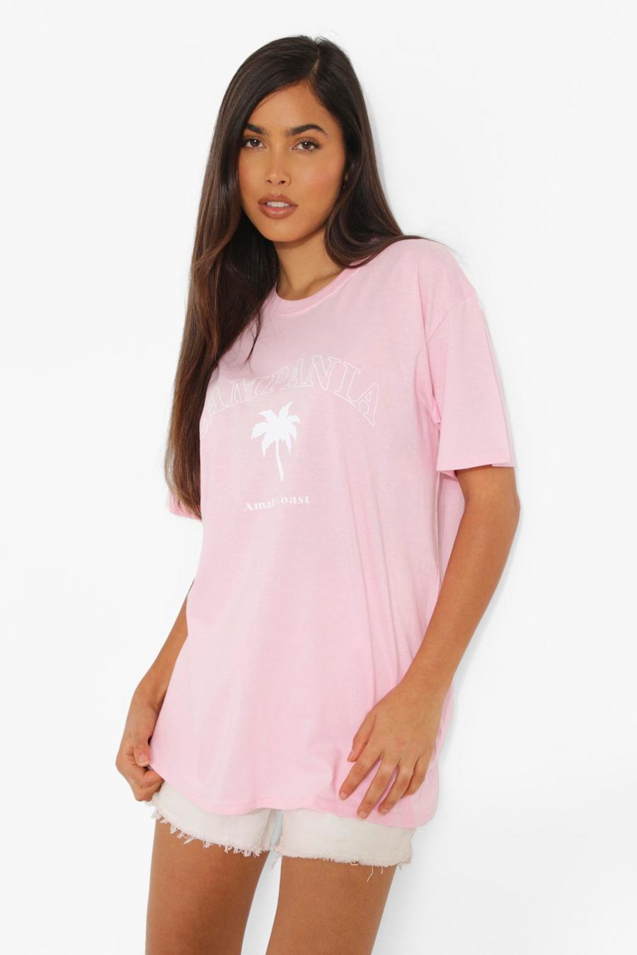 Pale pink Campania Oversize t-shirt image number 1