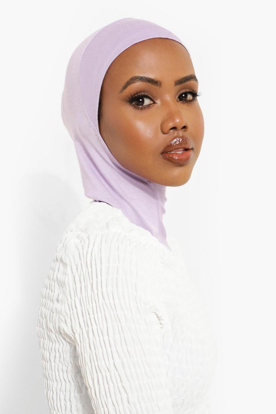 Lilac Plain Pastel Headscarf image number 1