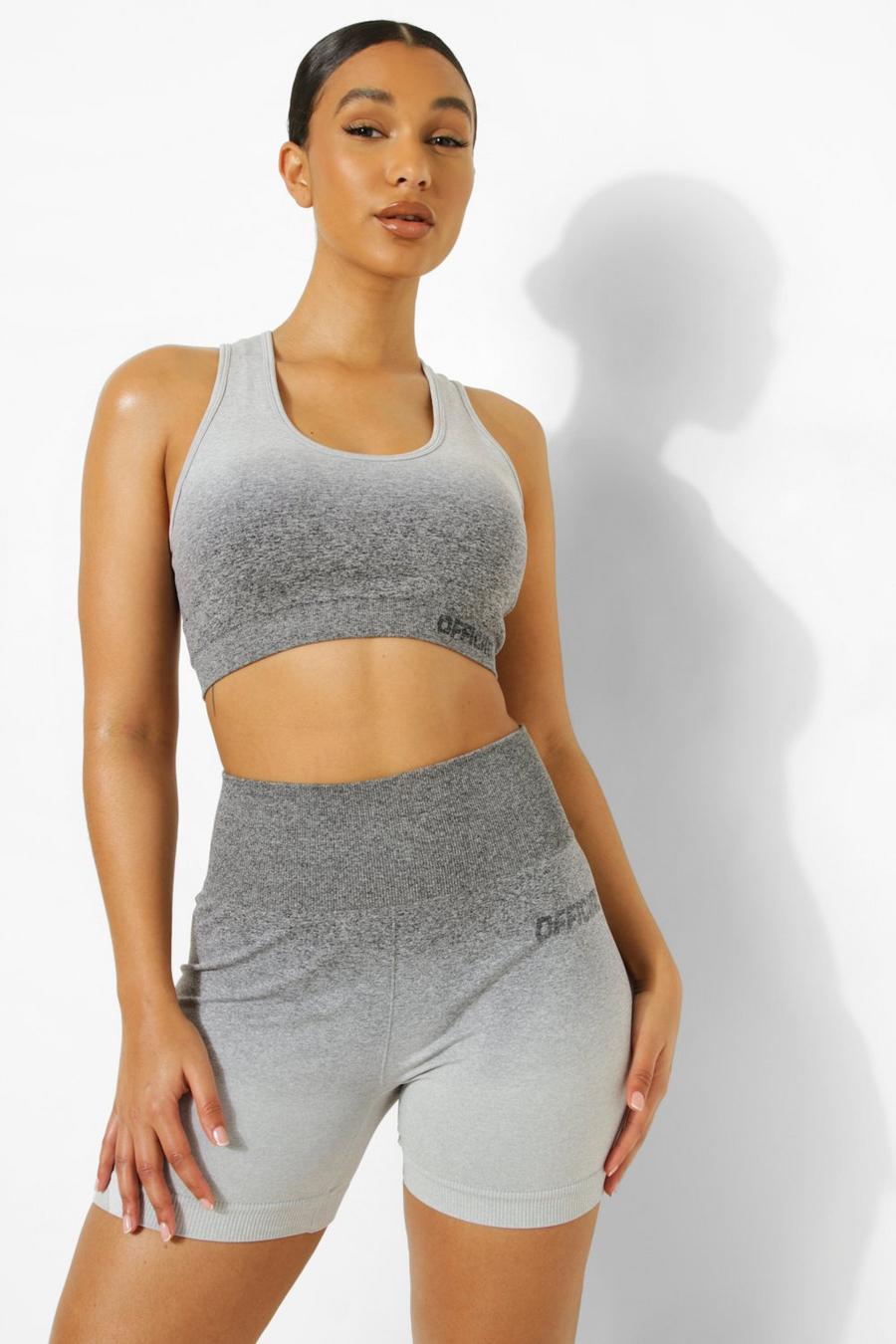 Grey Ombre Official Sports Bra image number 1