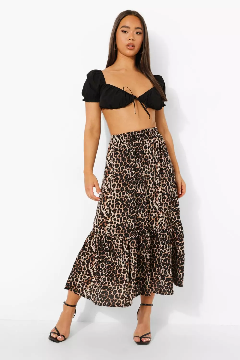 Leopard top maxi clearance skirt