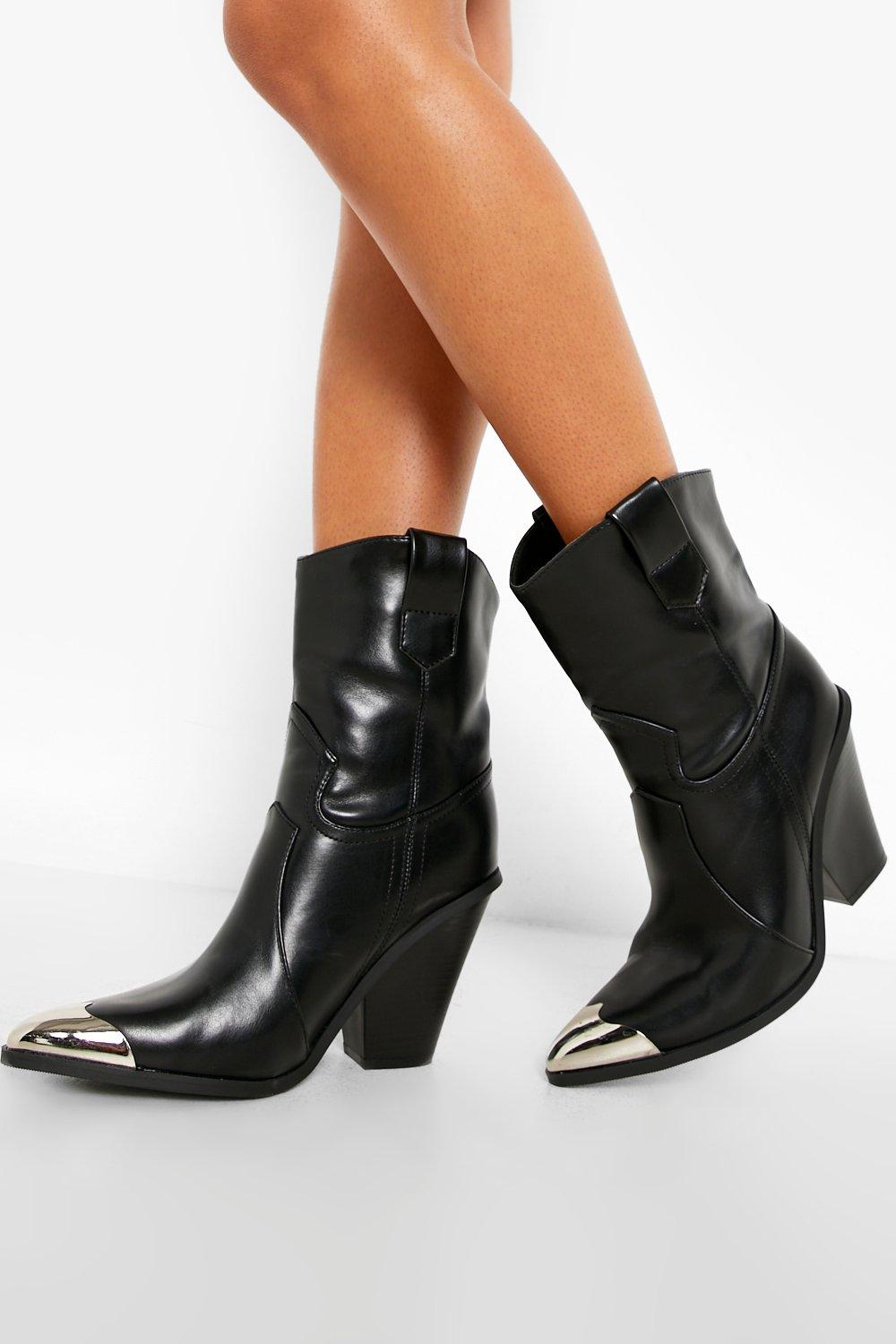 Metal tipped boots sale