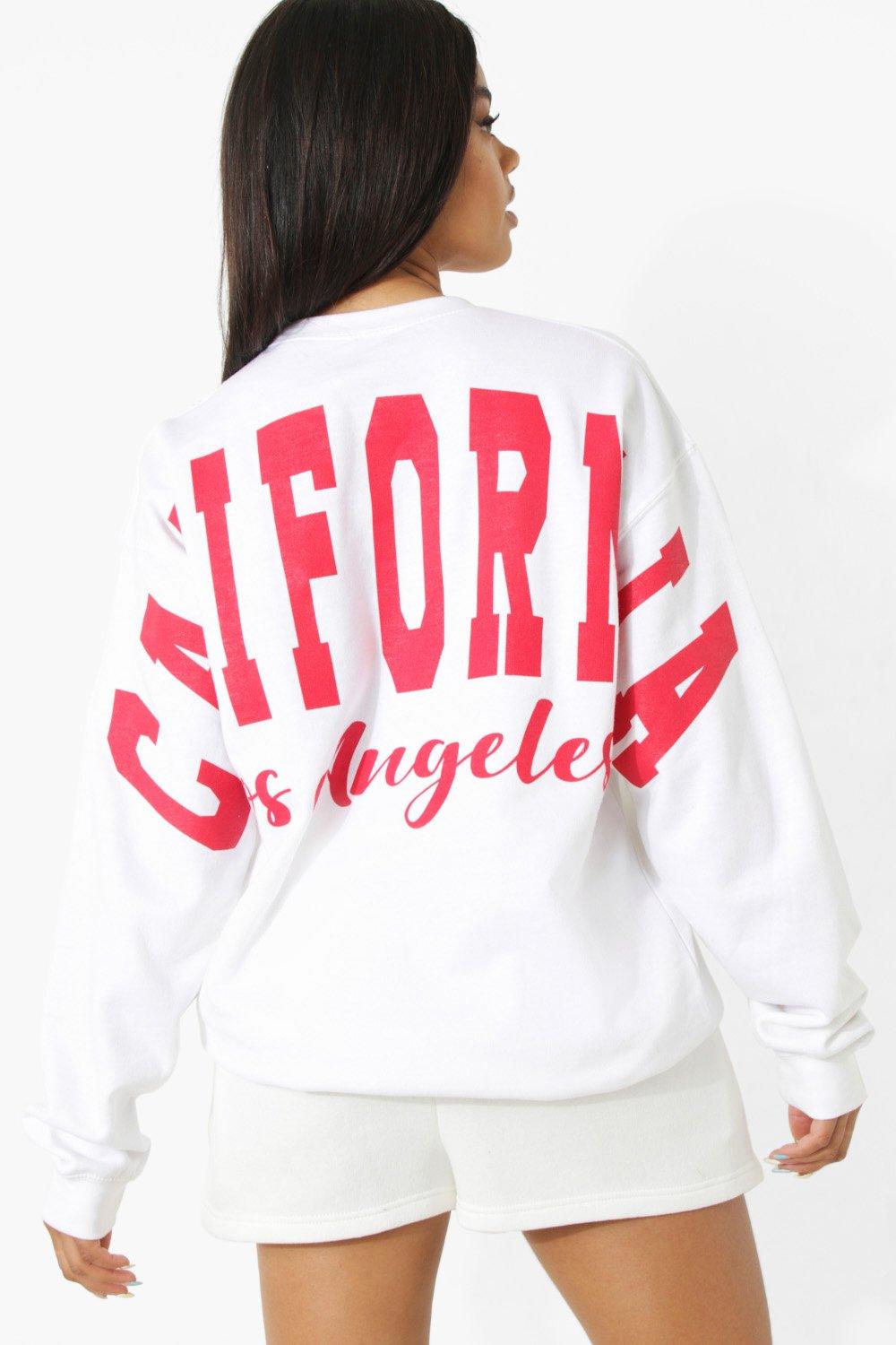 Boohoo california online sweatshirt