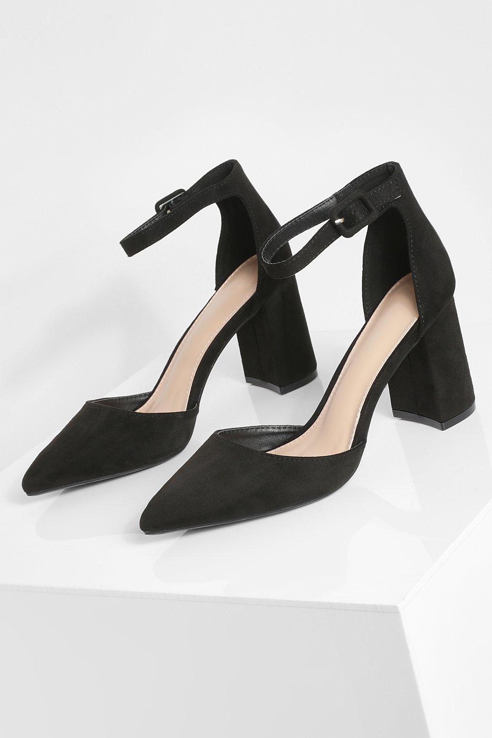 scarpe a punta con cinturino