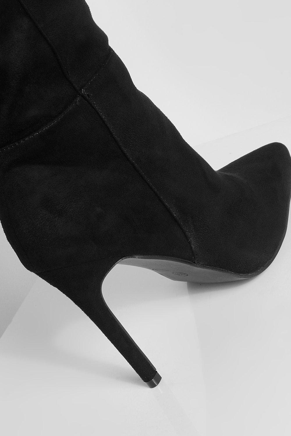 Wide fit stiletto clearance boots