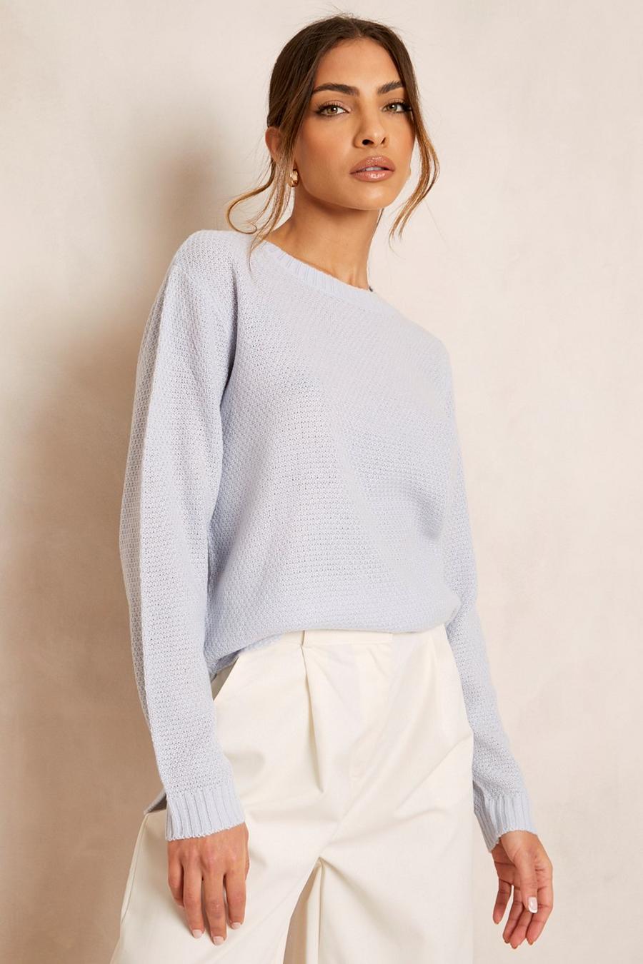 Dusty blue Lightweight Sweater image number 1