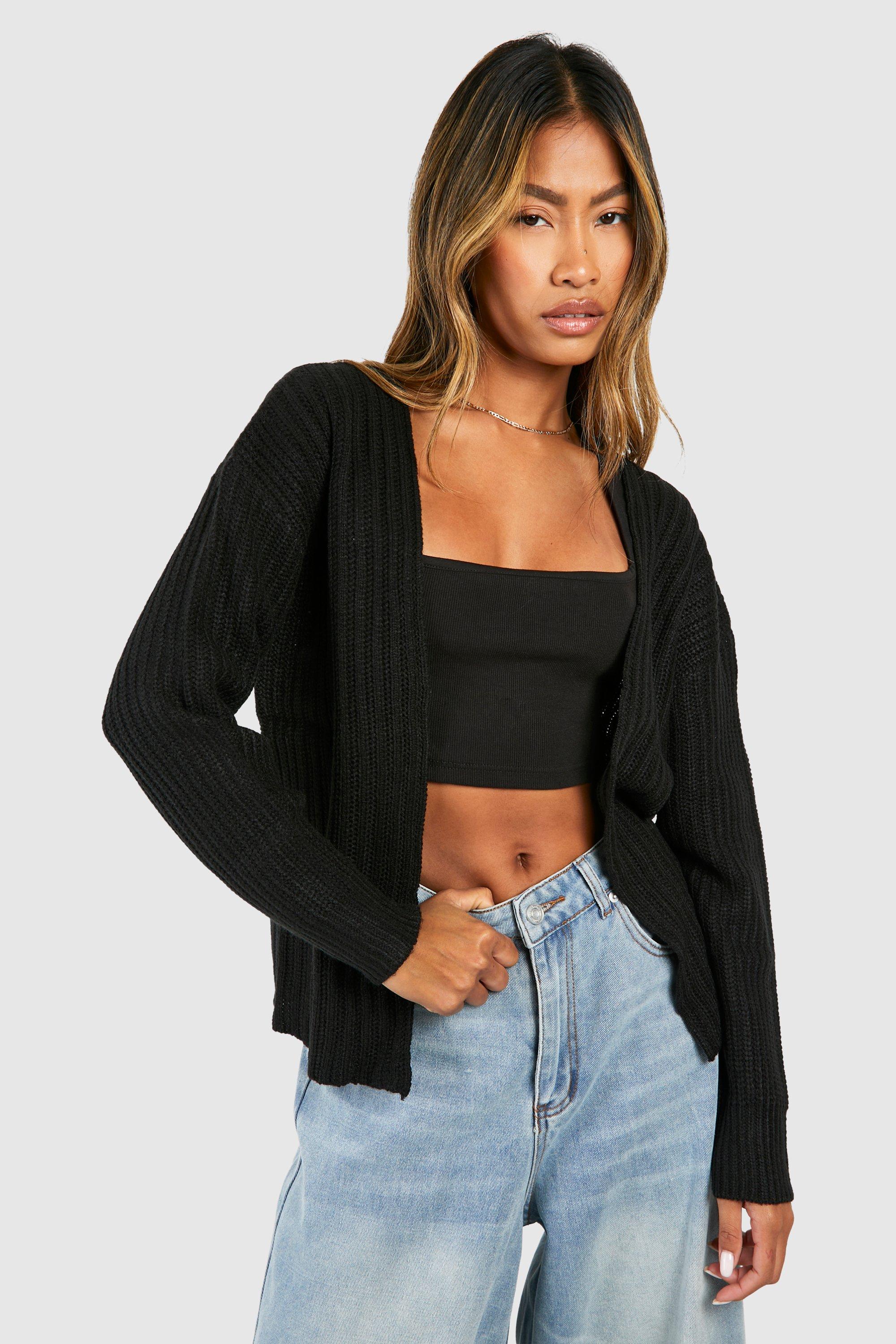 Black Regular Cardigan