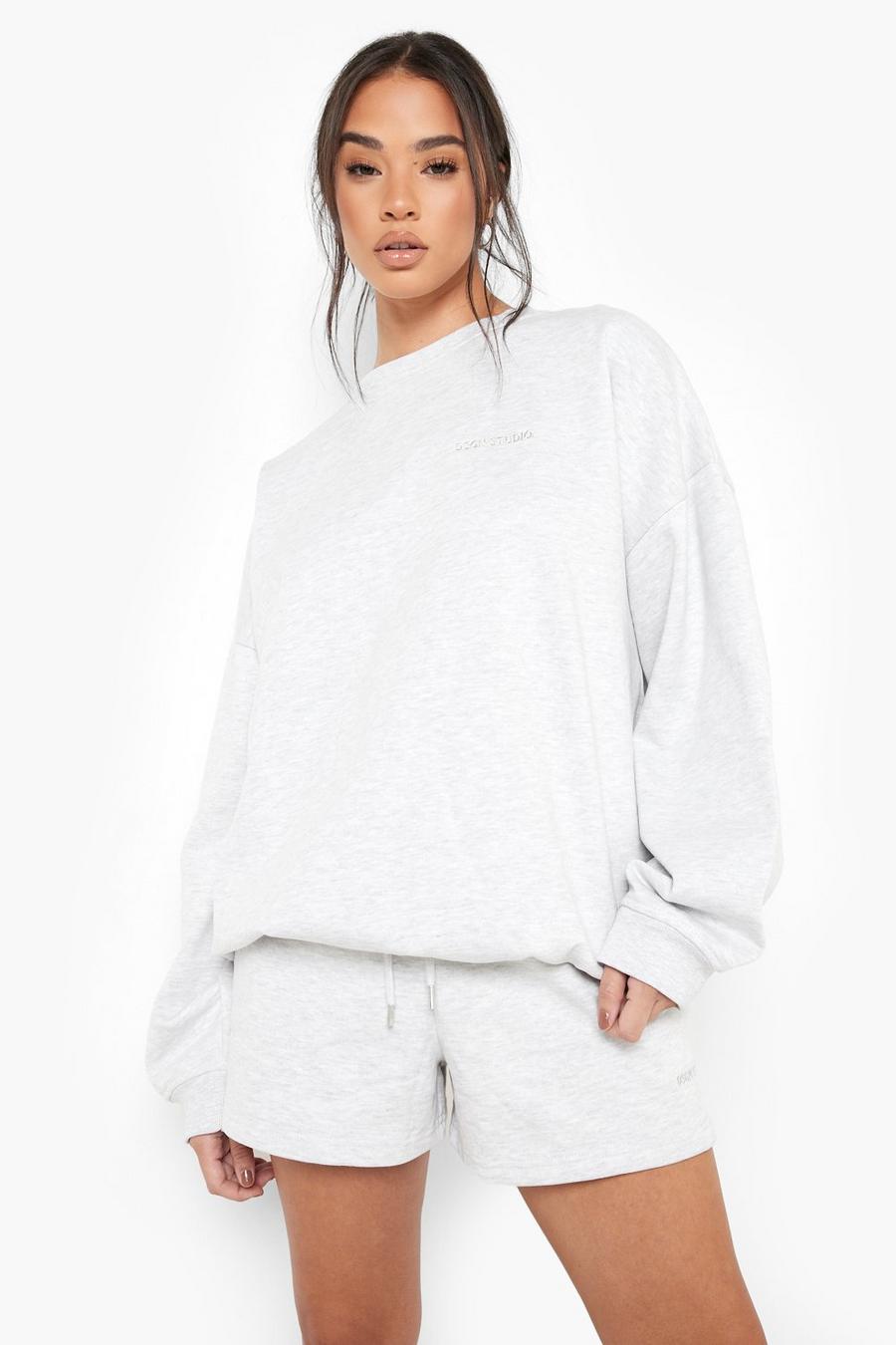 Ash grey Premium Oversized Sweatshirt image number 1