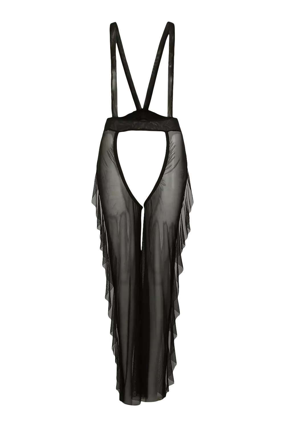 Black Mesh Cut Out Chaps alternative image