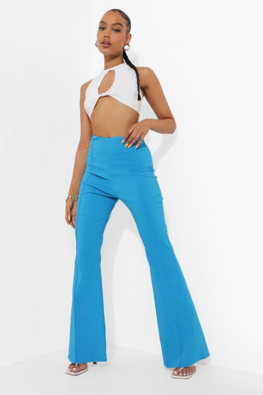 Cobalt Seam Front Fit And Flare Stretch Trousers image number 1