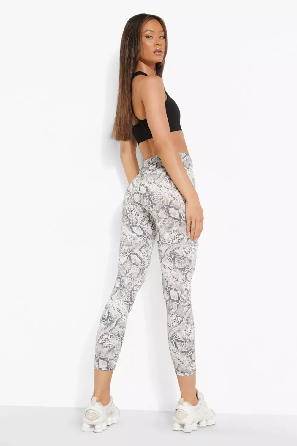 Nike White Snake Print High Waist leggings