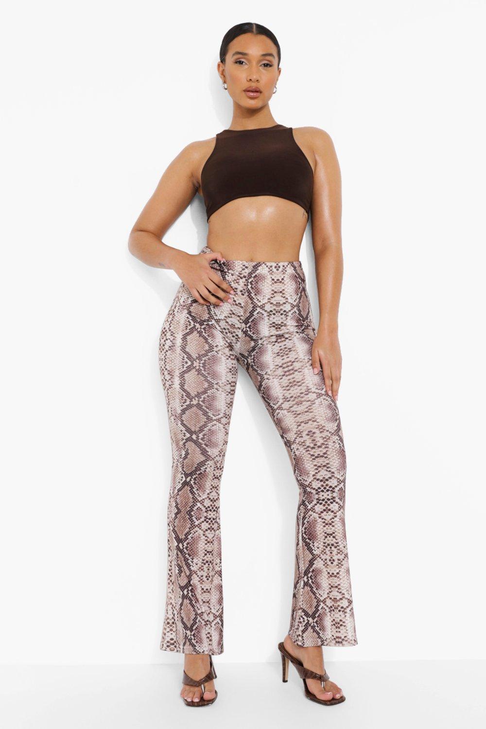 Pantalon flare imprimé hot sale