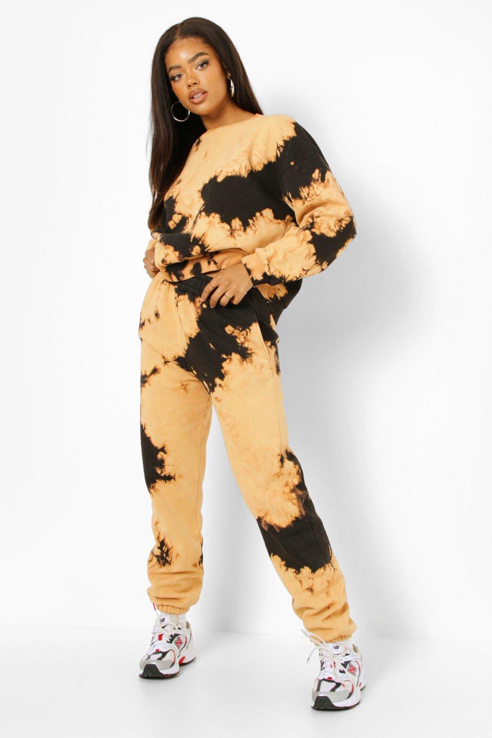 Black bleached online joggers