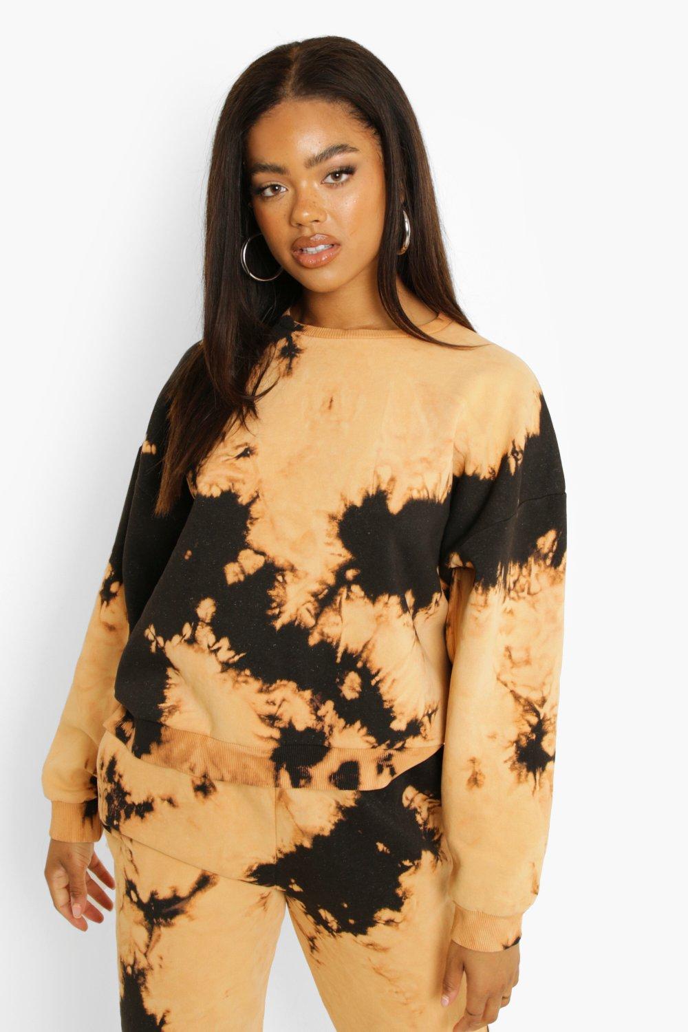 Black bleached sweater sale