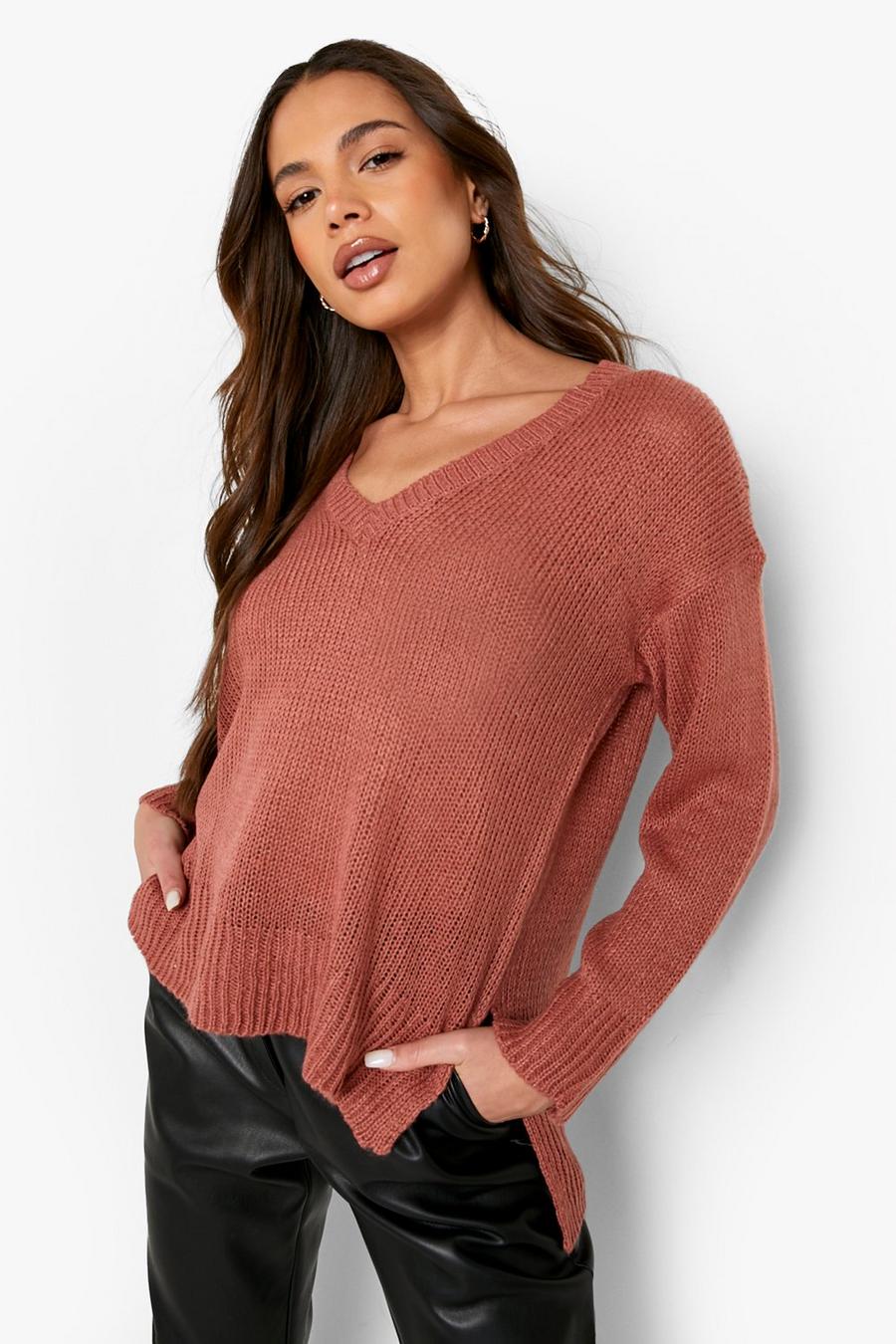 Rose pink Slouchy Sweater