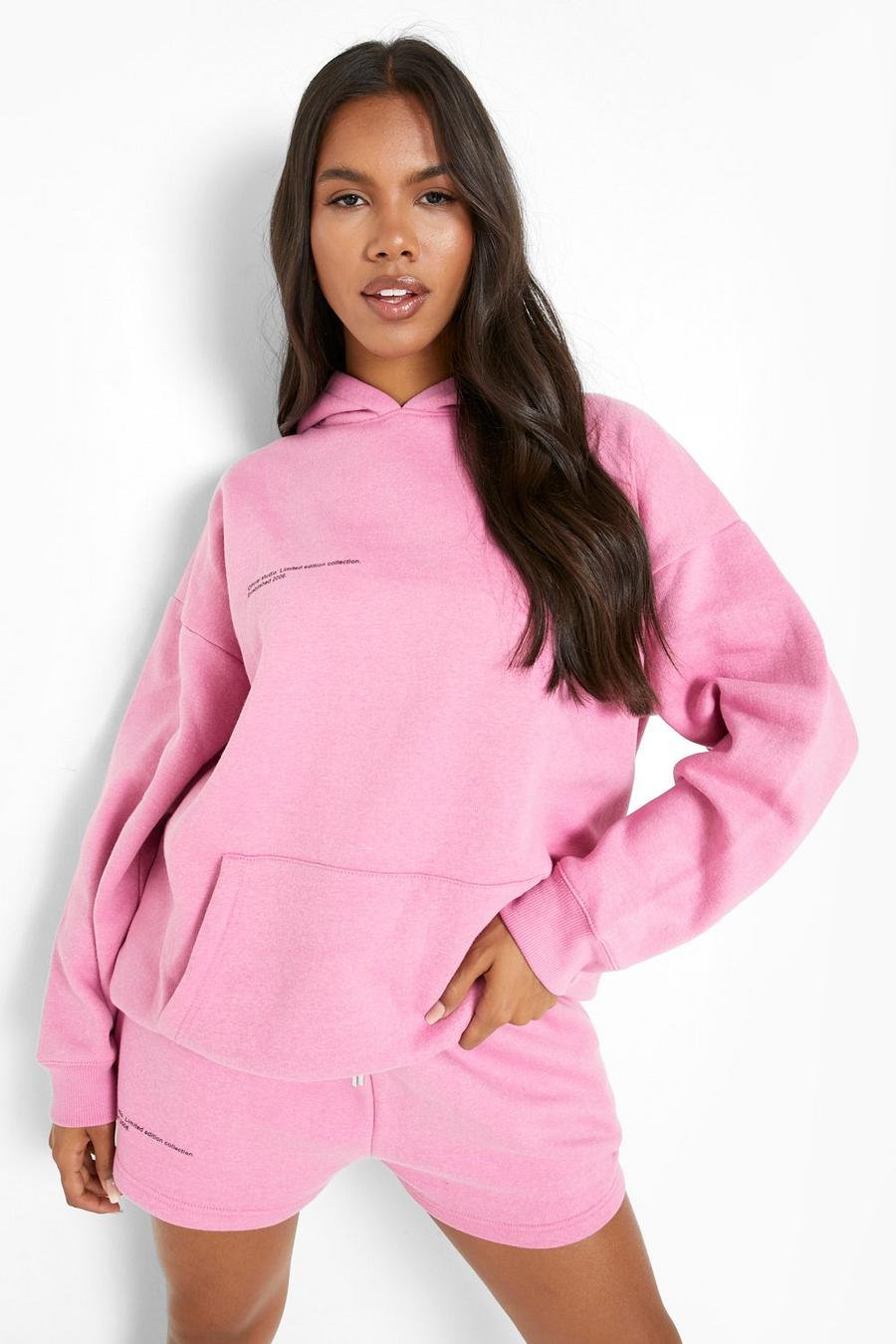 Pink Official Studio Text Hoodie image number 1