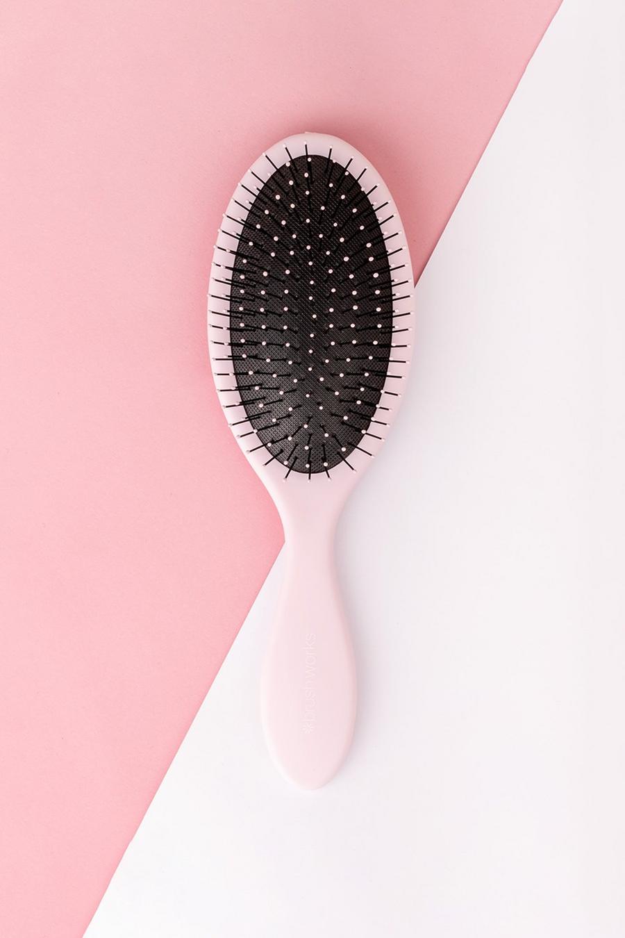 Pink rosa Brushworks Professional Detangling Hairbrush image number 1