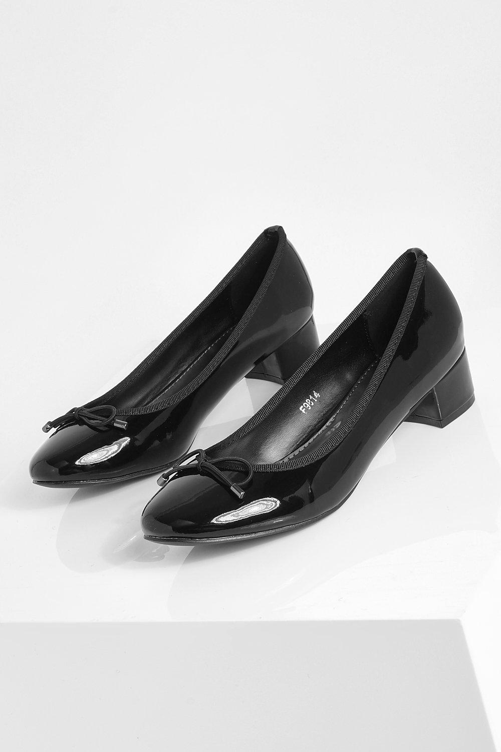 Heeled hot sale ballet pumps