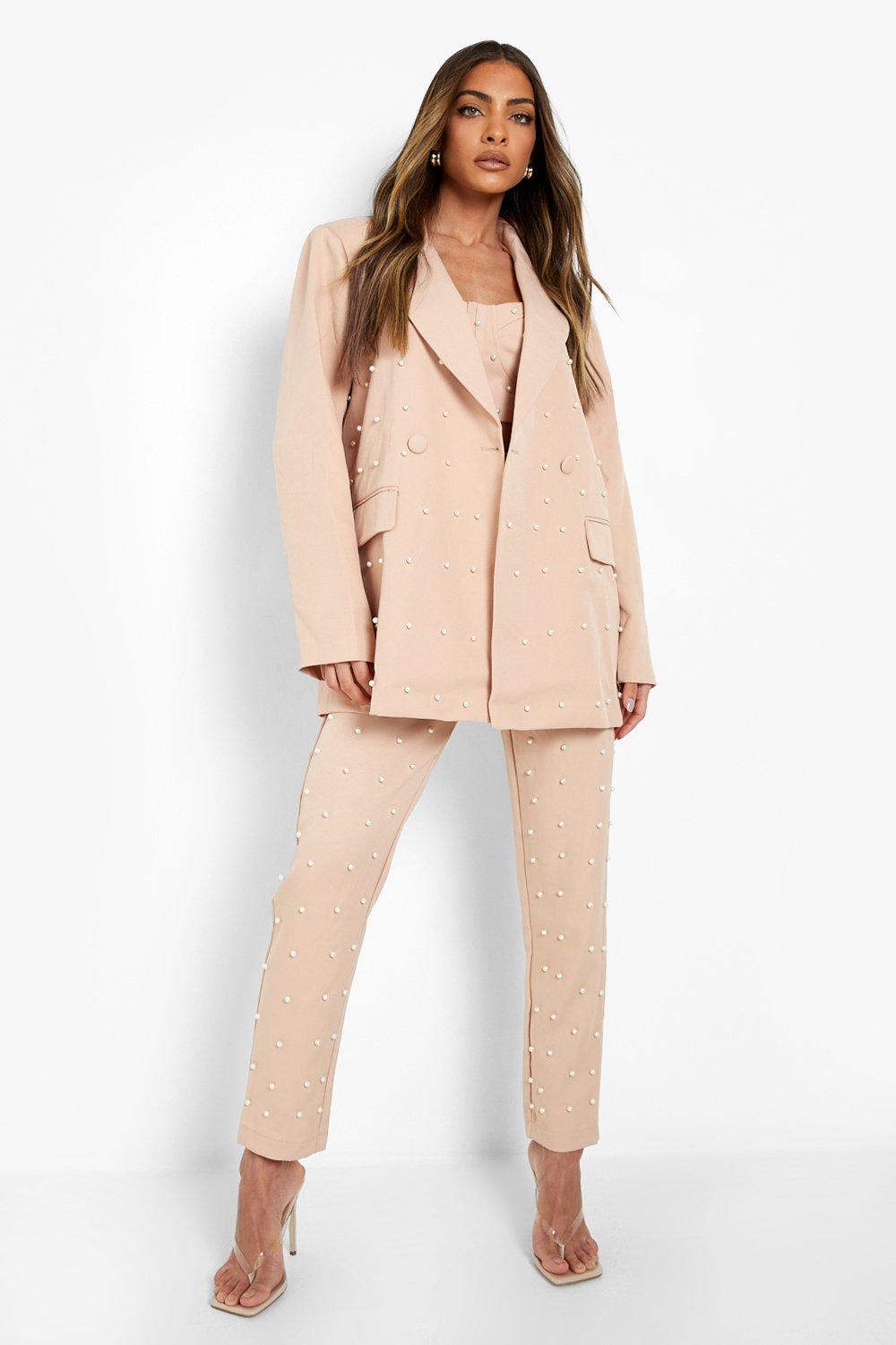 Boohoo hot sale pearl blazer