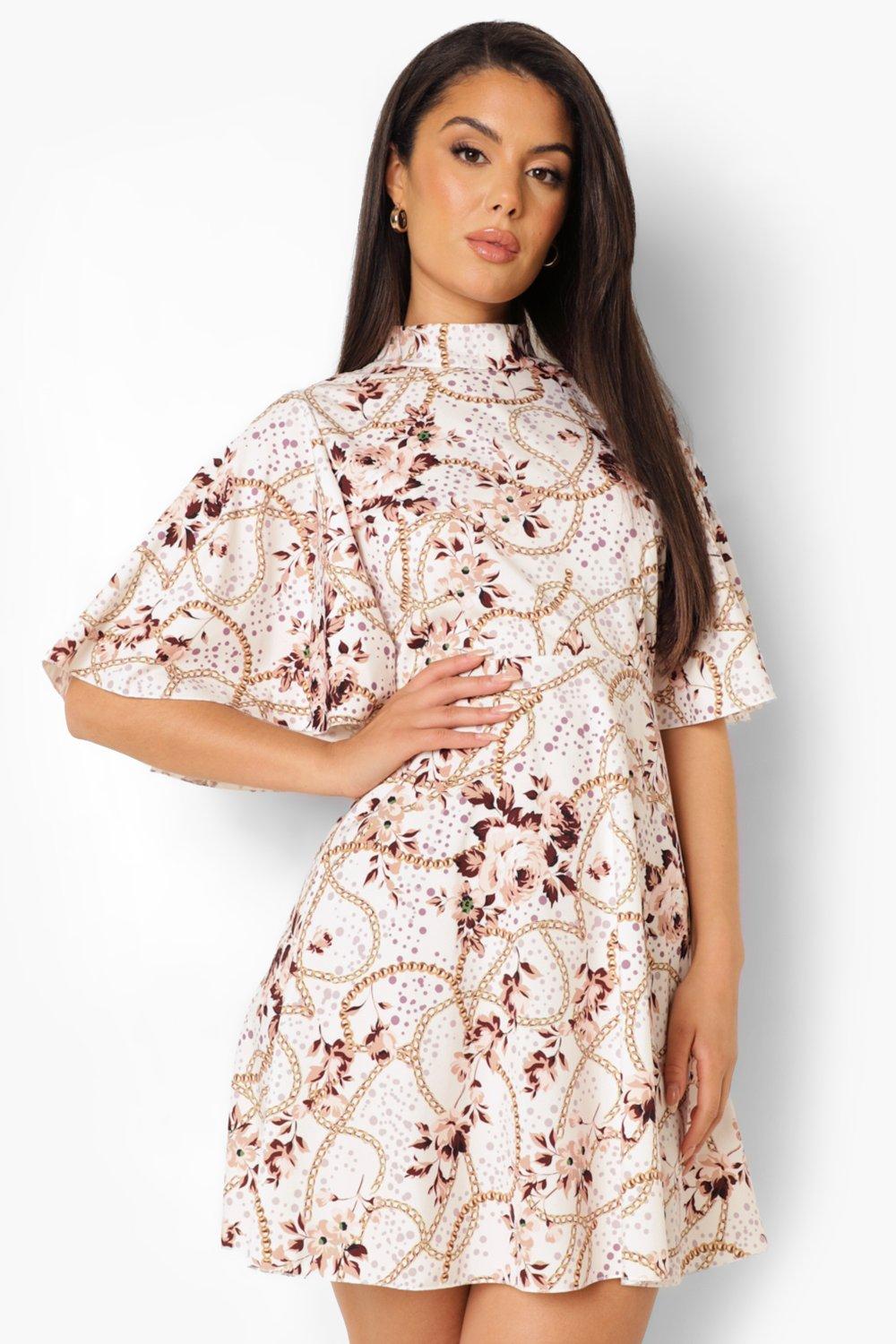 Fit and flare hotsell dress with sleeves uk