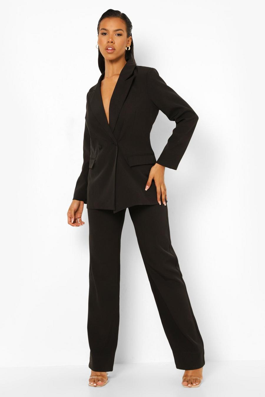 Mix & Match Tonal Fitted Blazer & Trouser Suit Set