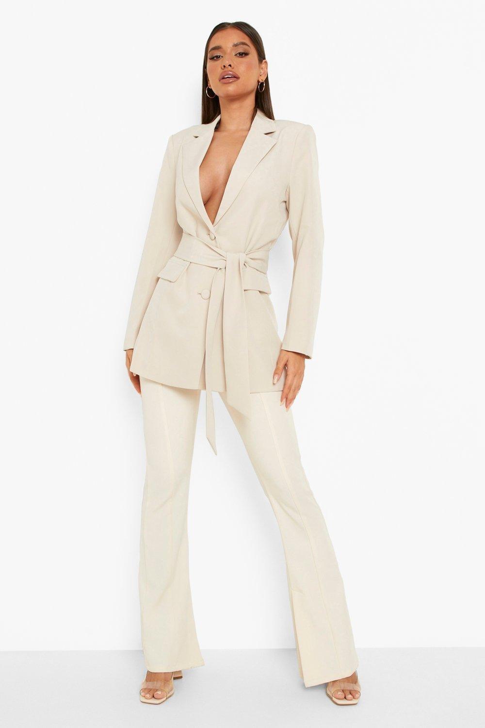 Tailored Tie Waist Blazer | boohoo