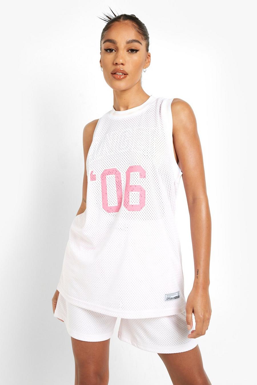 Ensemble avec short à imprimé basketball, Light pink image number 1