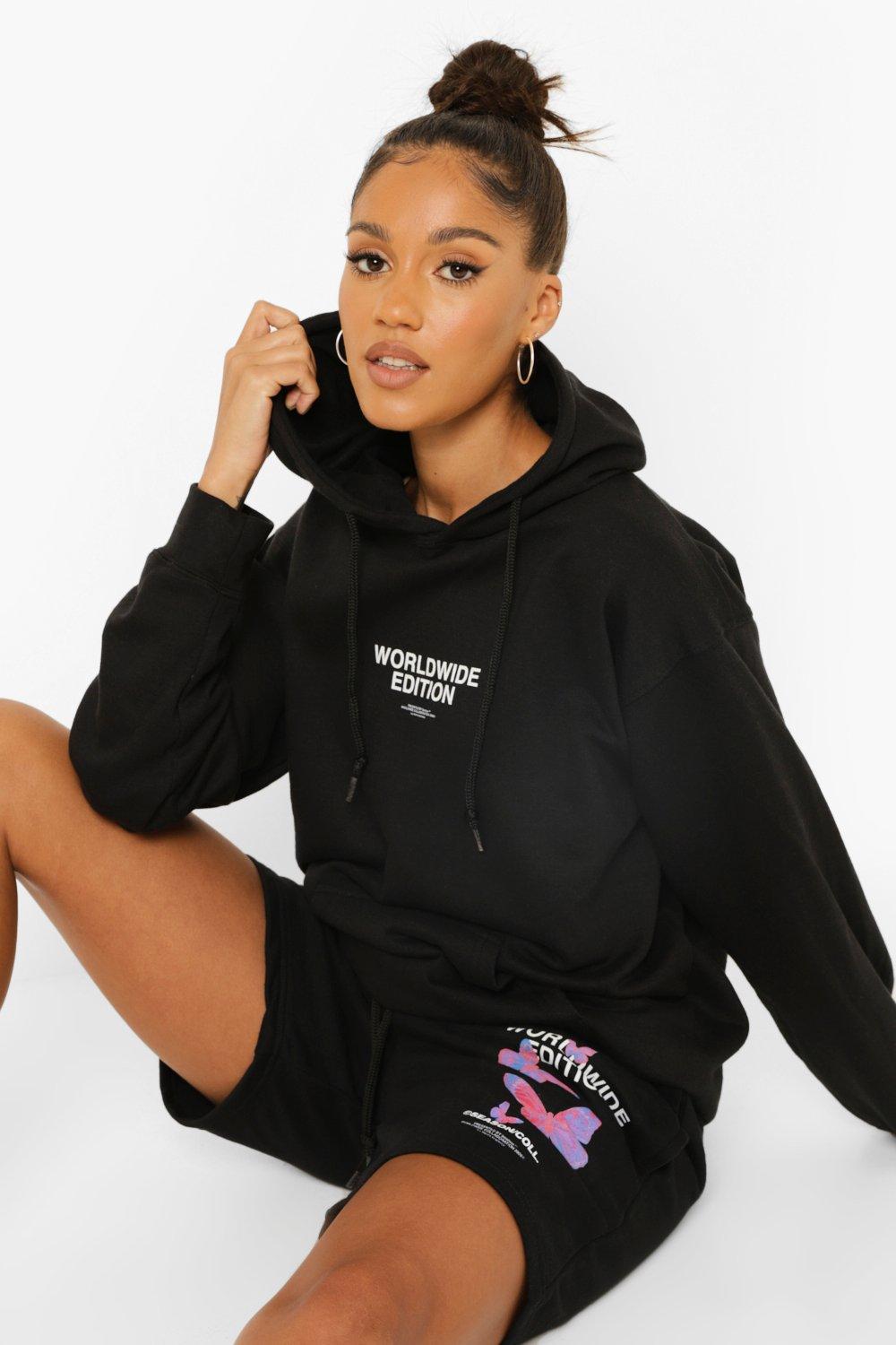 Butterfly Back Print Short Tracksuit | boohoo USA