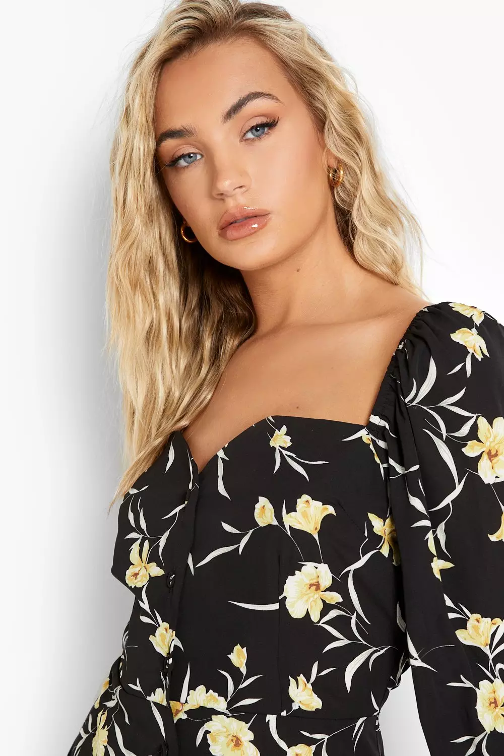 Button through skater dress hotsell