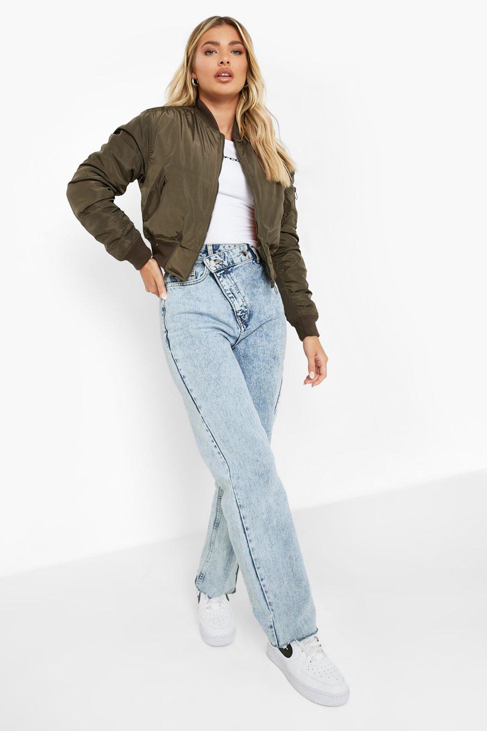 Khaki hotsell jacket boohoo