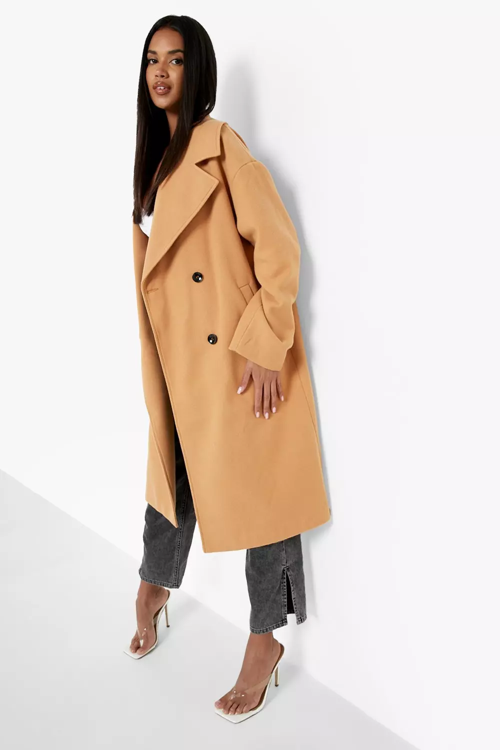 Missguided cocoon outlet coat