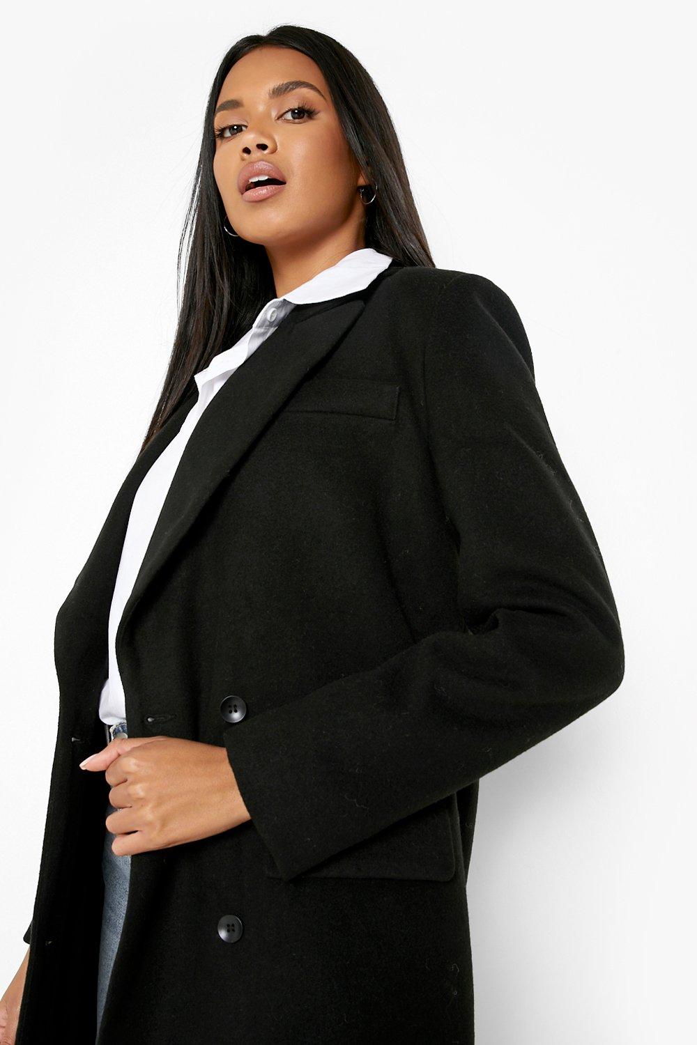 Boohoo double clearance breasted coat