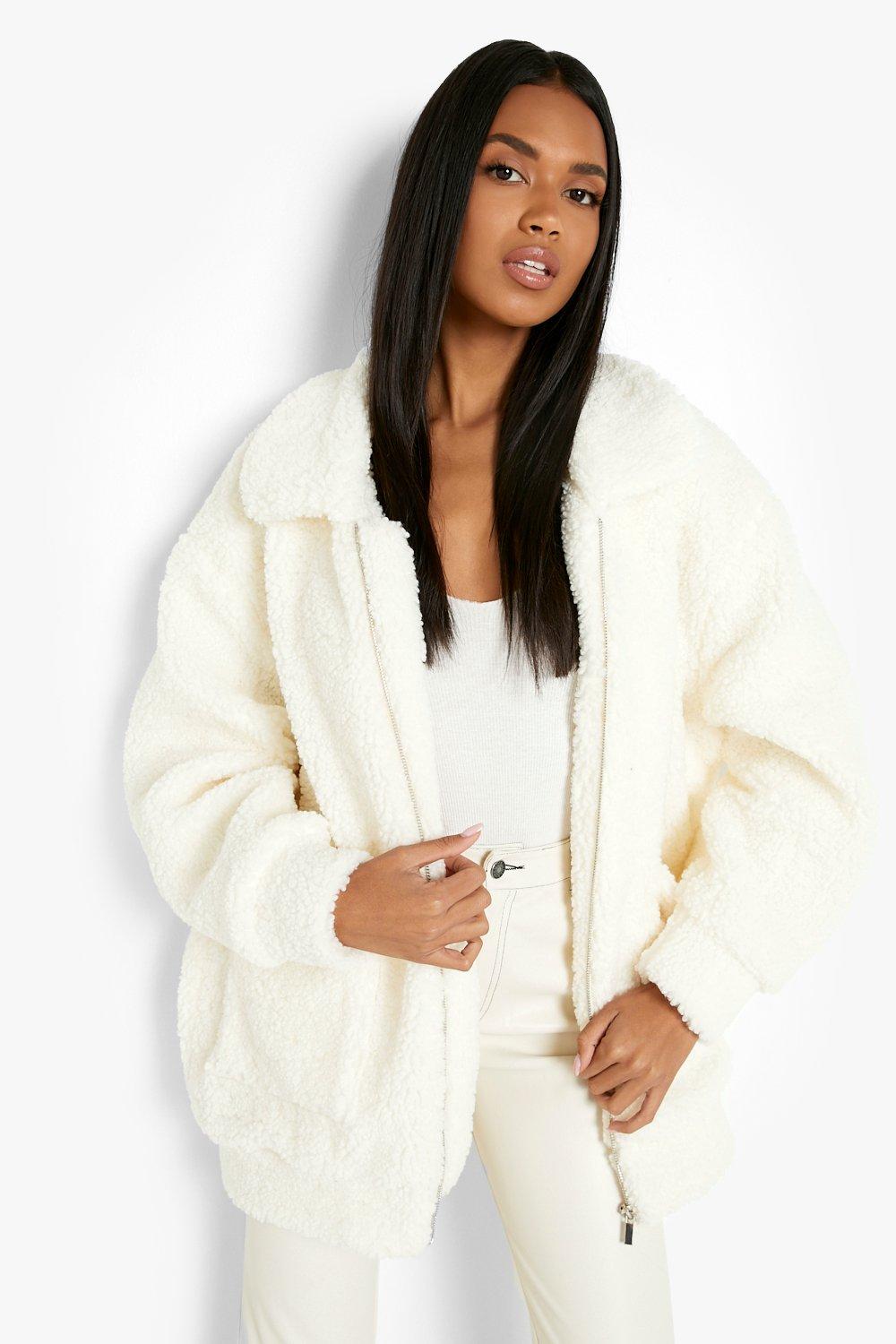 Forever 21 faux fur hotsell bomber jacket